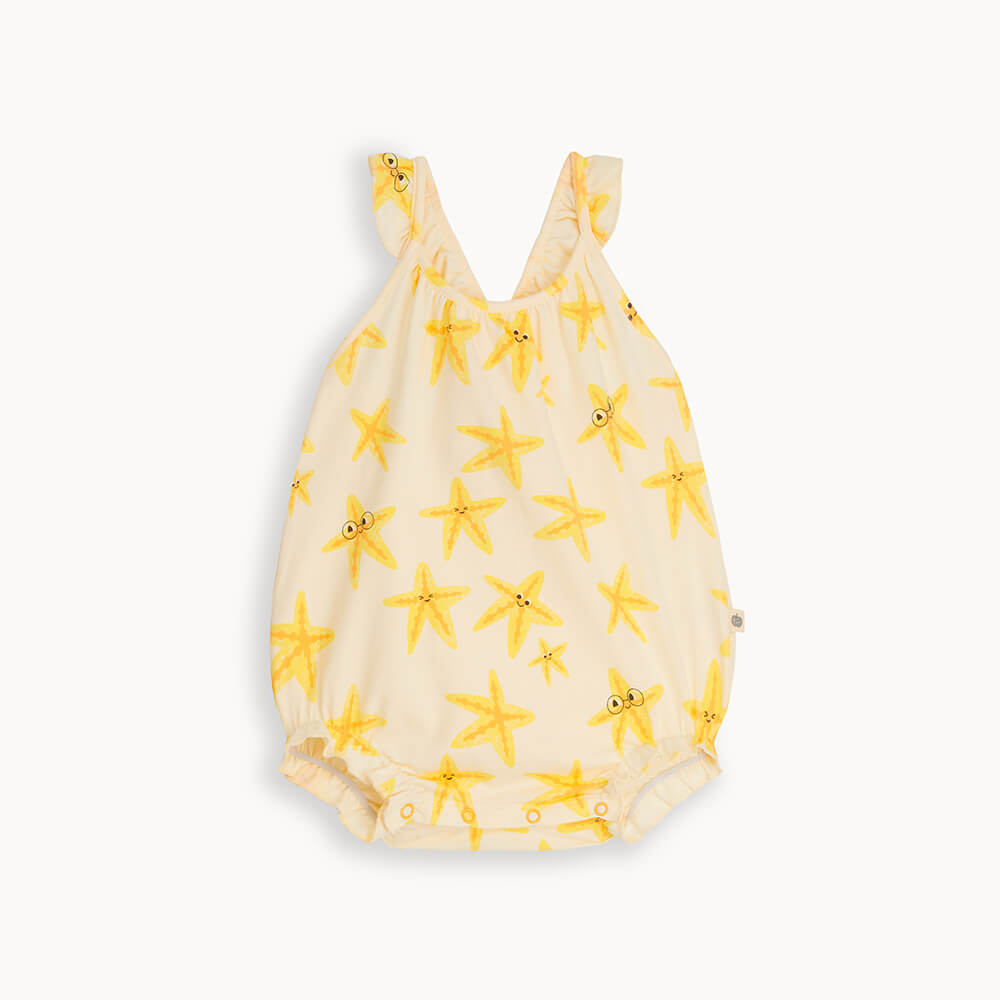 Clarion - Starfish Frill Bubble Romper - The bonniemob 