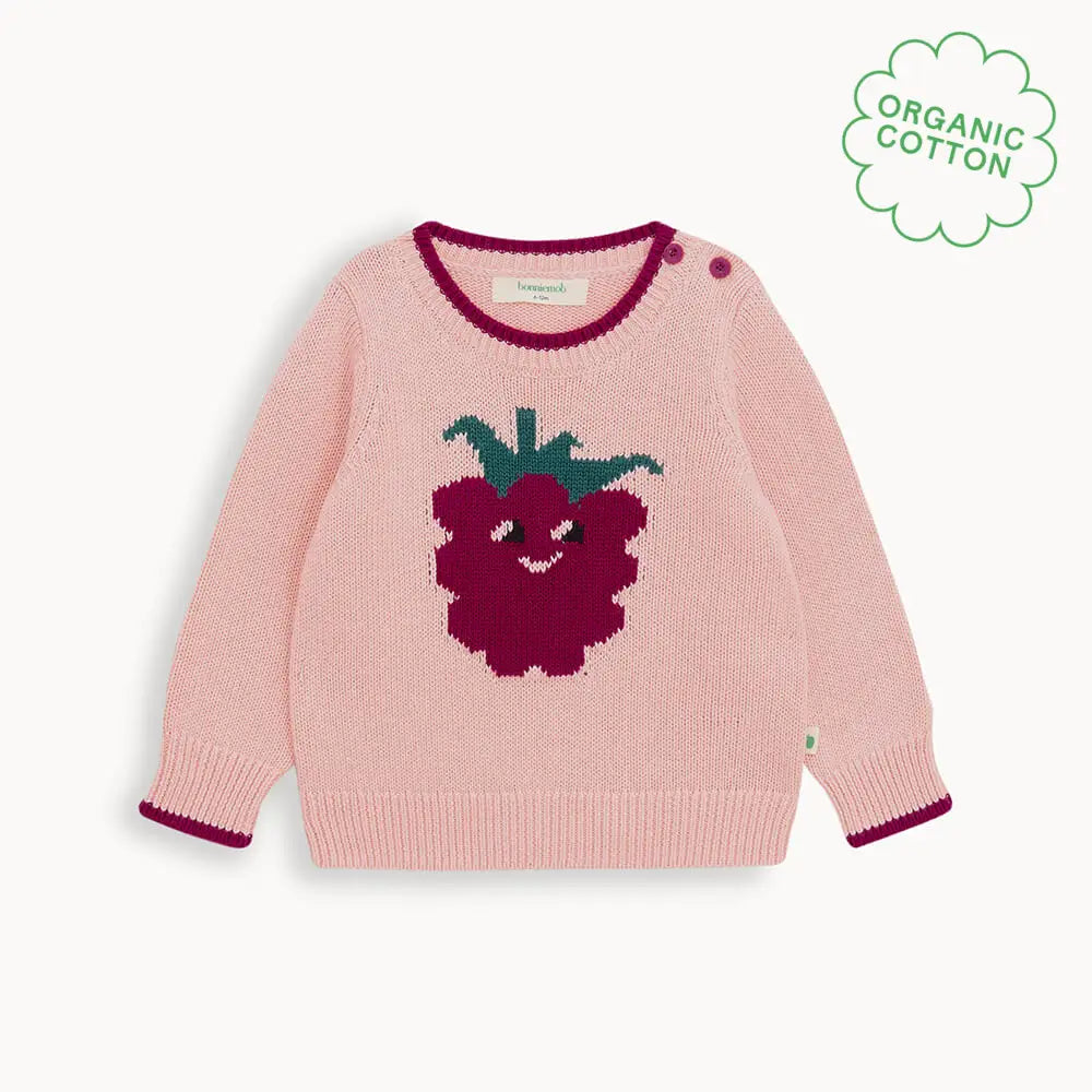 Ellis - Dusty Pink Blackberry Knit Sweater SWEATER