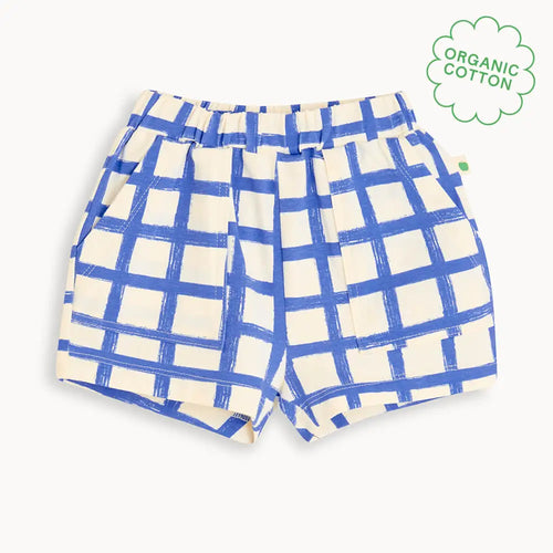 Sailor - Blue Checker Jersey Baby & Kids Shorts TROUSERS / LEGGING / SHORTS