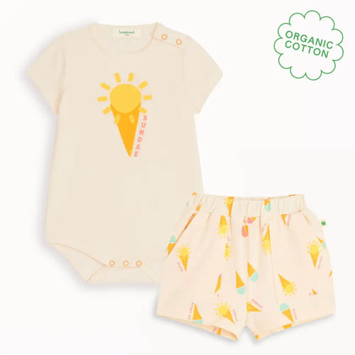 Sorbetto & Sailor Set - Gelato Jersey Baby Bodysuit & Short Set BABY GIFT SET