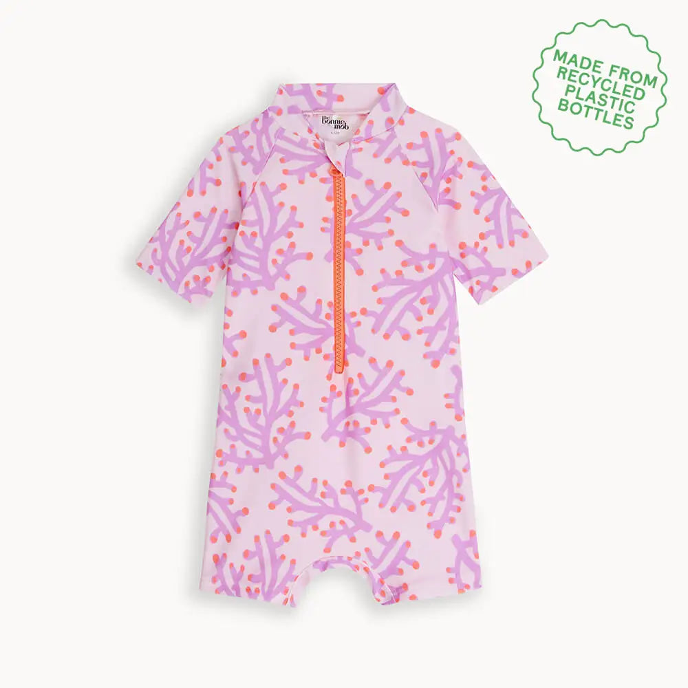 Whitesands - Pink Coral UV Rash Suit - The bonniemob 